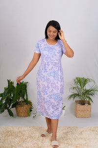 Midi lilac light weight collection dress