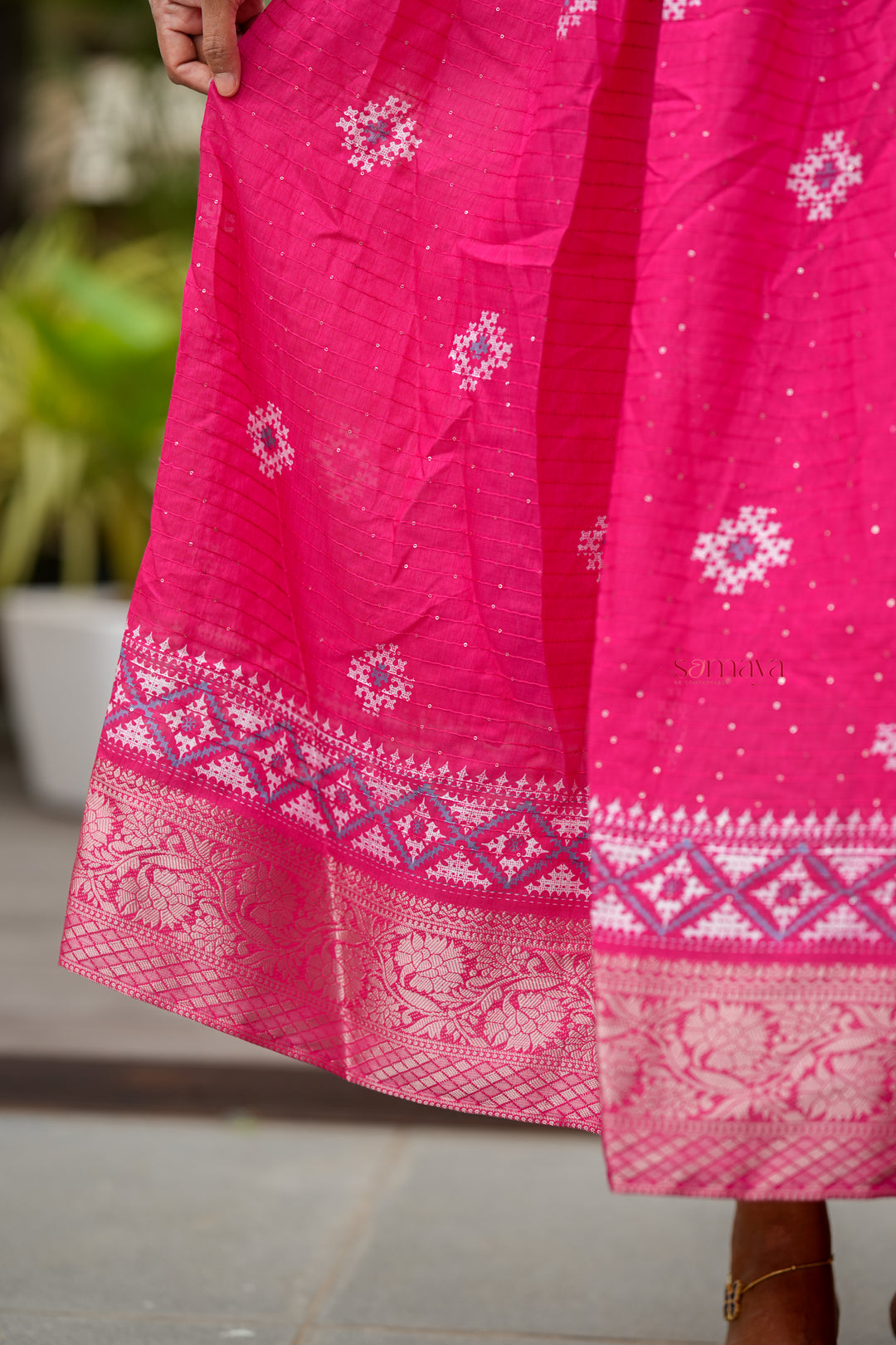 Jothika Festive  Maxi   Dress with Lining ( ready to dispatch)