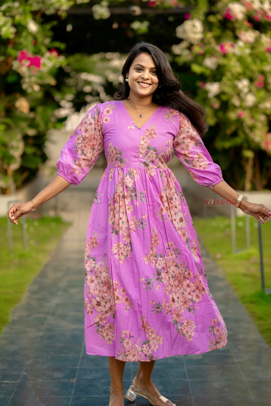 Sahana casual Dress With Lining