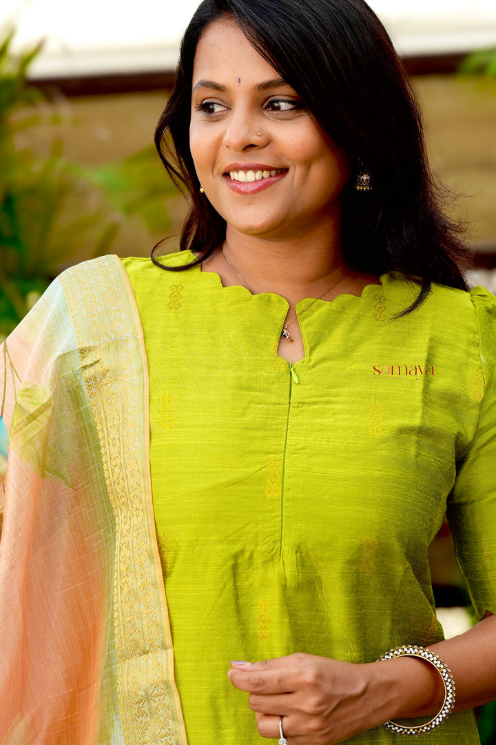 Deepika  raw silk suit set with dupptta( set of 3) ready to dispatch