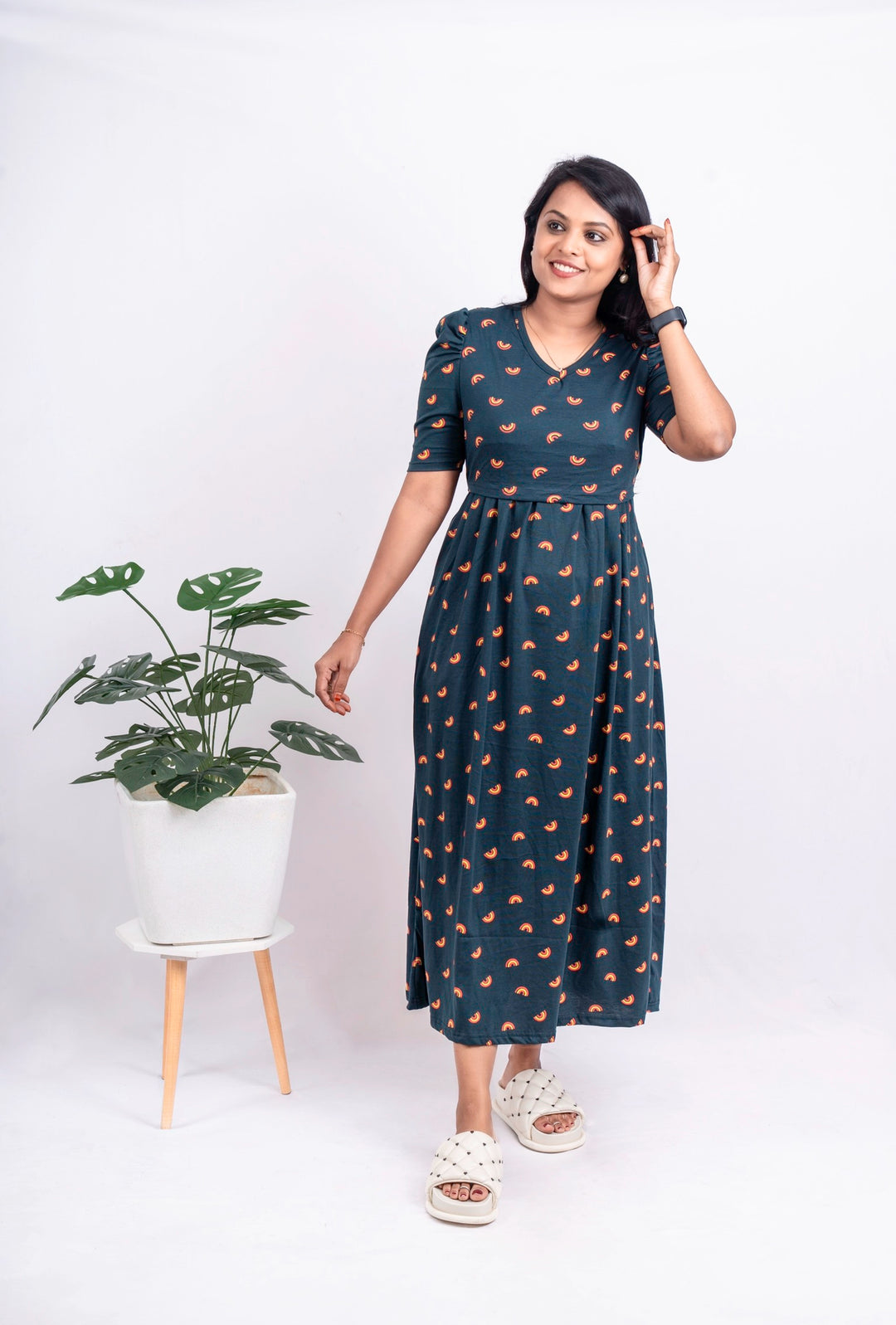 Maxi Bottle Green Light Weight Dress