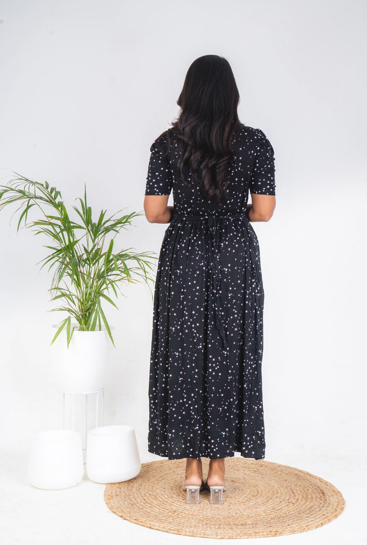 Luxury Maxi stardust  Light Weight Dress ( Minor embroidery variations sold at sale price)