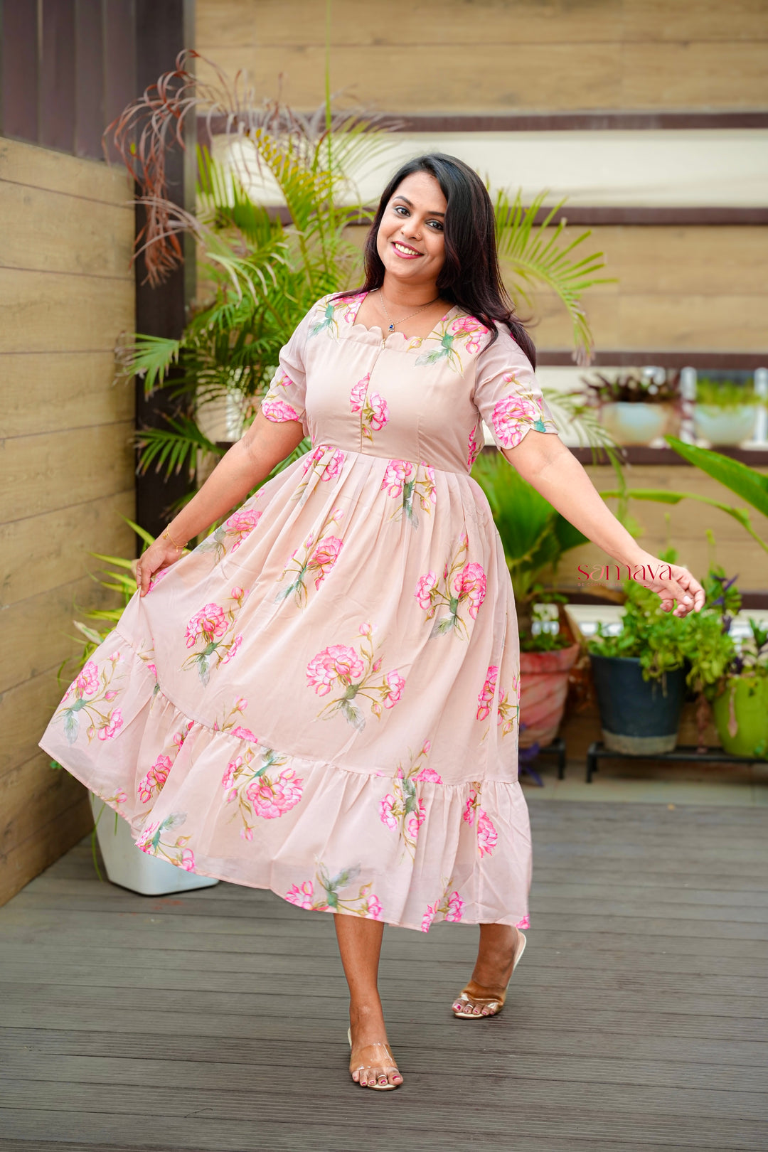 casual georgette dress Casual, Party Wear Blue color Georgette fabric Dress : 1938792