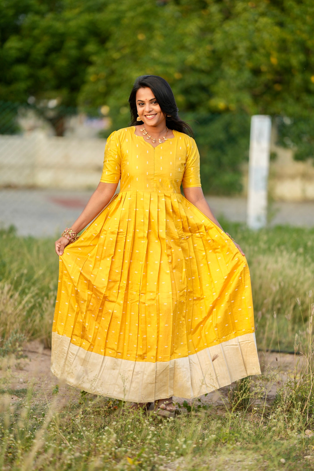 Kanchi kamatchi Maxi Dress With Lining