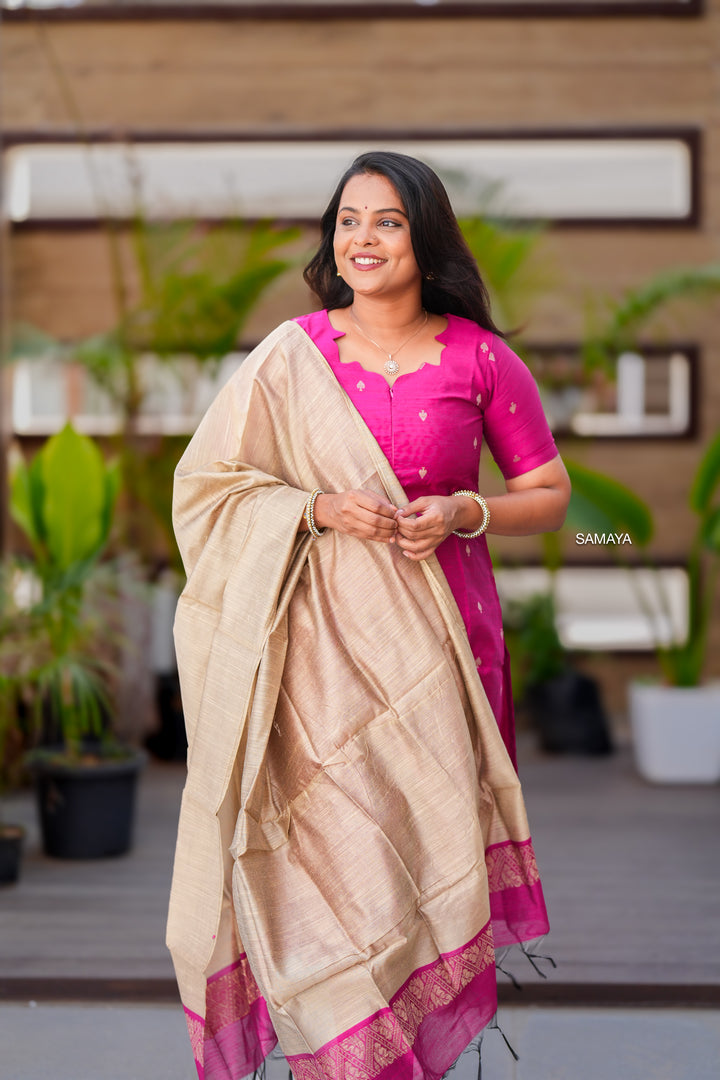 Leena raw silk suit set with dupptta( set of 3) ready to dispatch