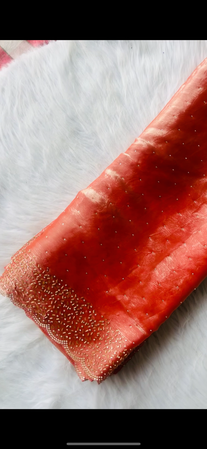 Merry  space silk  work saree