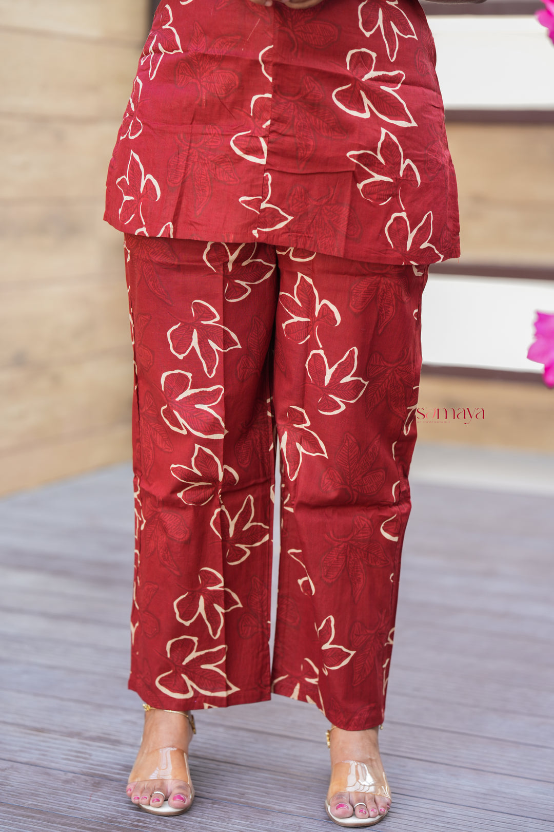 THEERA-Rust Orange  Co-ord Set