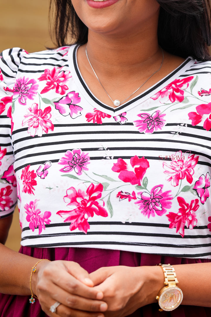 Riya Calf length  Dress( medium  thickness )