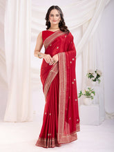 Load image into Gallery viewer, Party wear chinon saree
