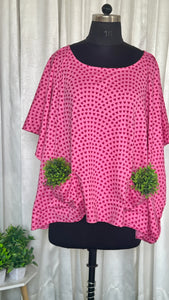 Pink Heart Nursing Cover with pockets