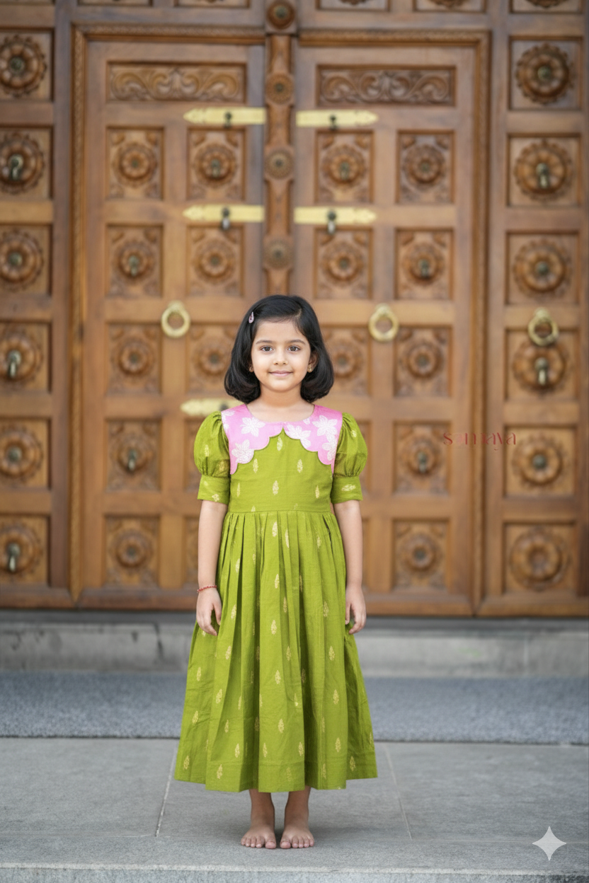 Geethanjali kids Dress With Lining ( pre order )