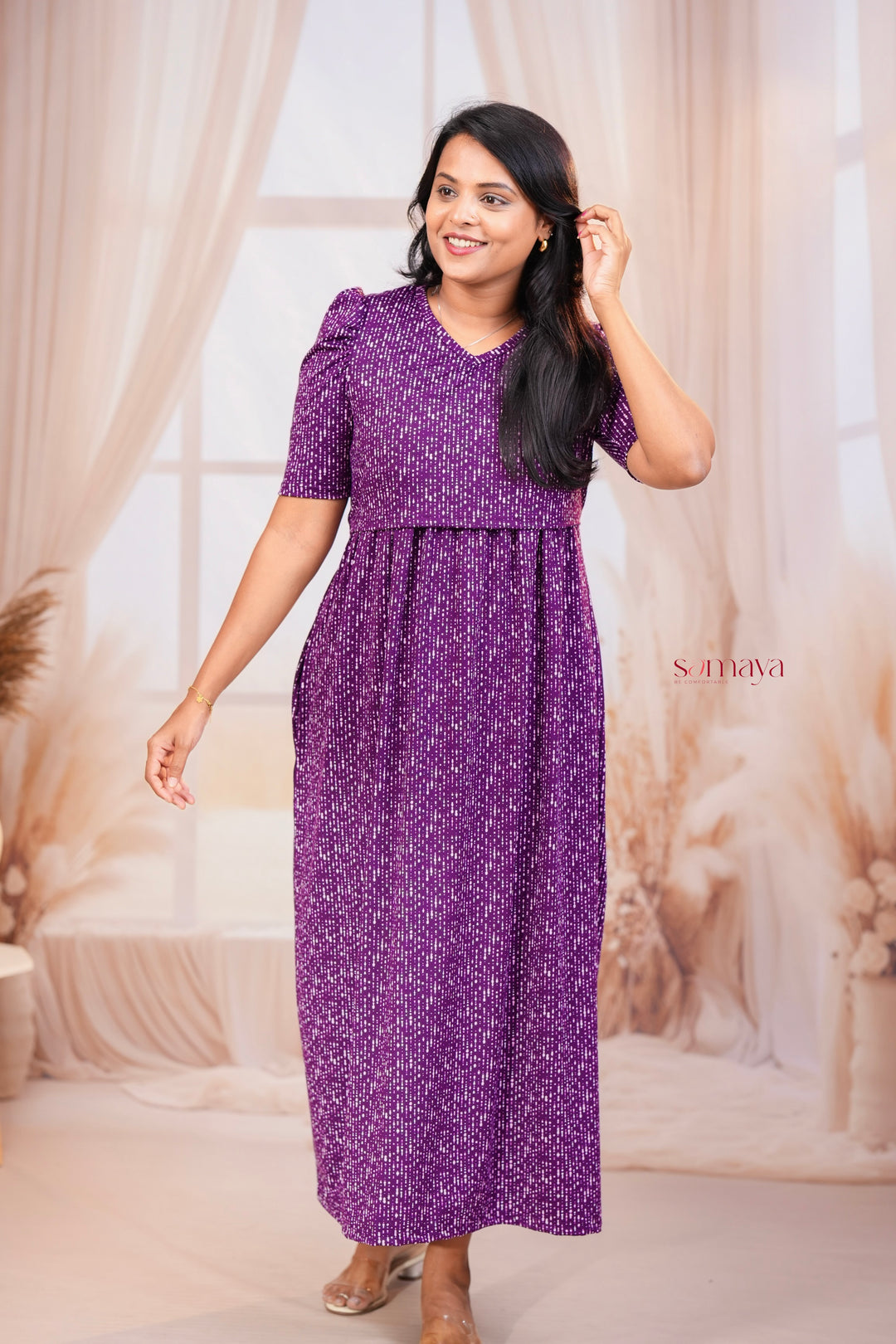Maxi Purple Light Weight Dress