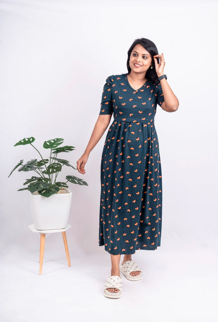 Maxi Bottle Green Light Weight Dress