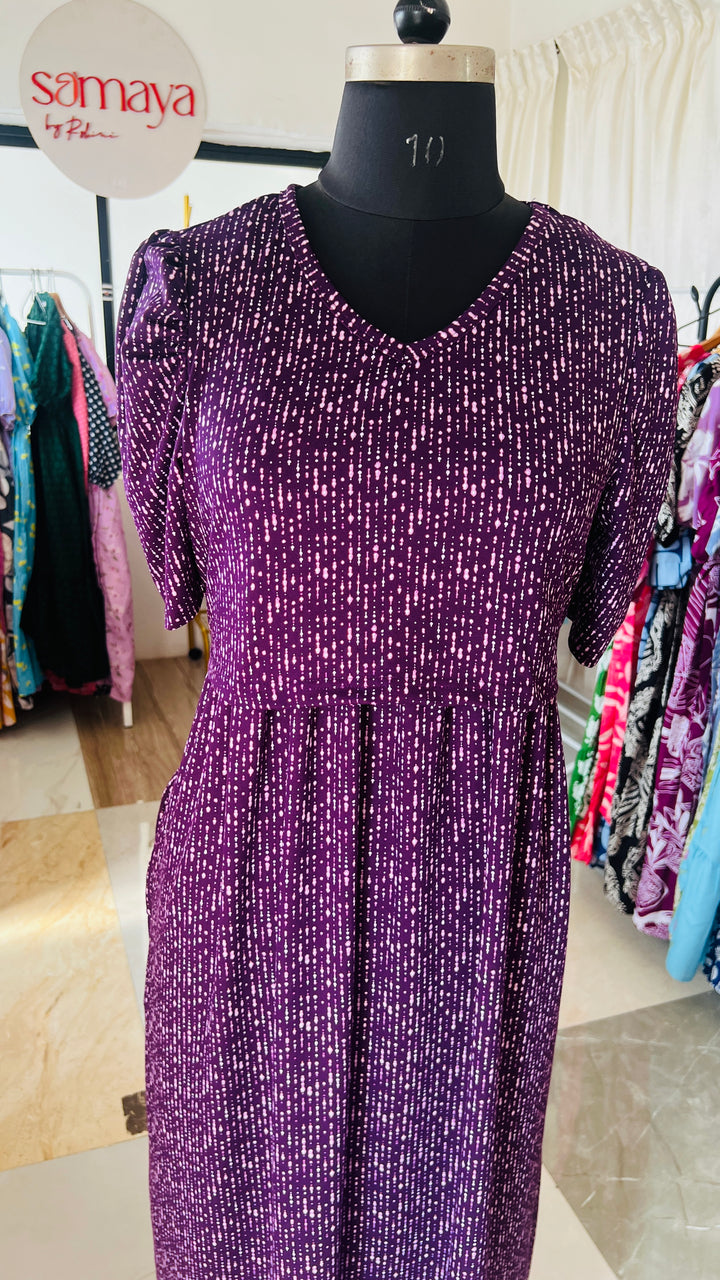 Maxi Purple Light Weight Dress