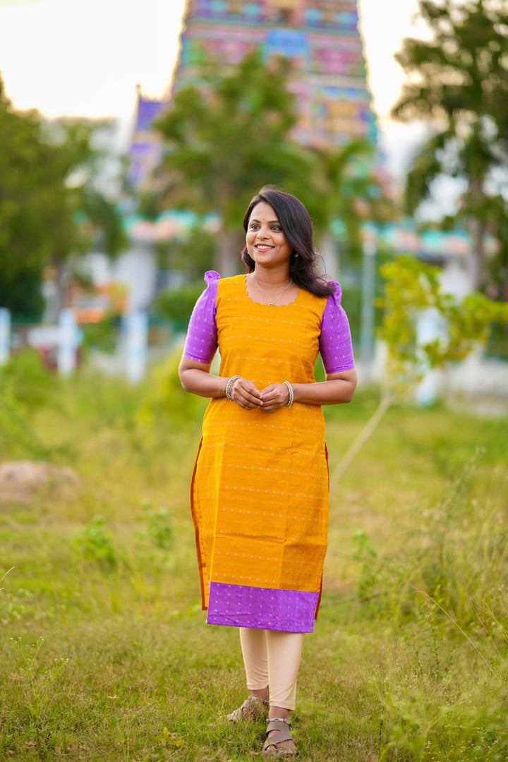 Raw Silk kurta full lining 44 inch