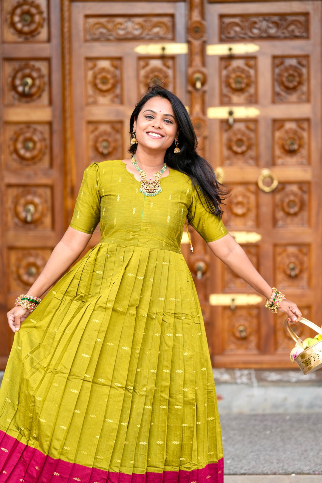 Nandhitha maxi  Dress With Lining