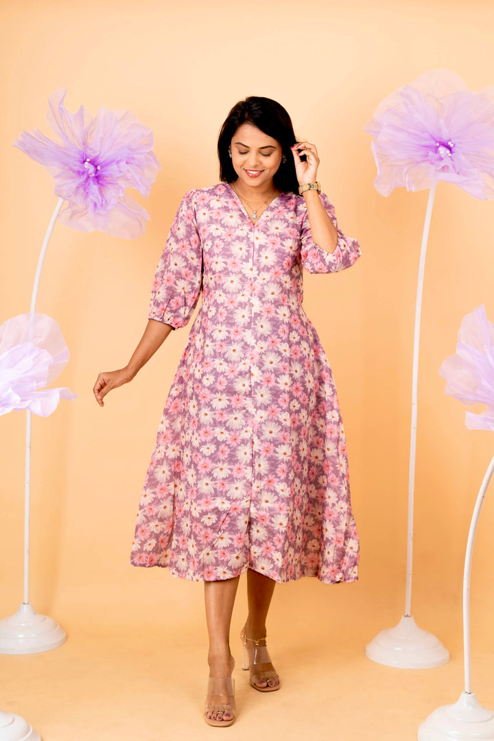 Megha casual  Dress With Lining