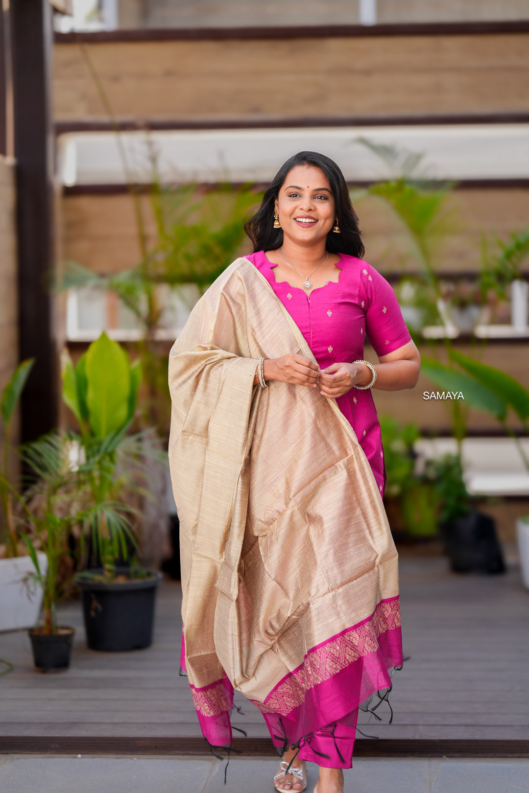 Leena raw silk suit set with dupptta( set of 3) ready to dispatch
