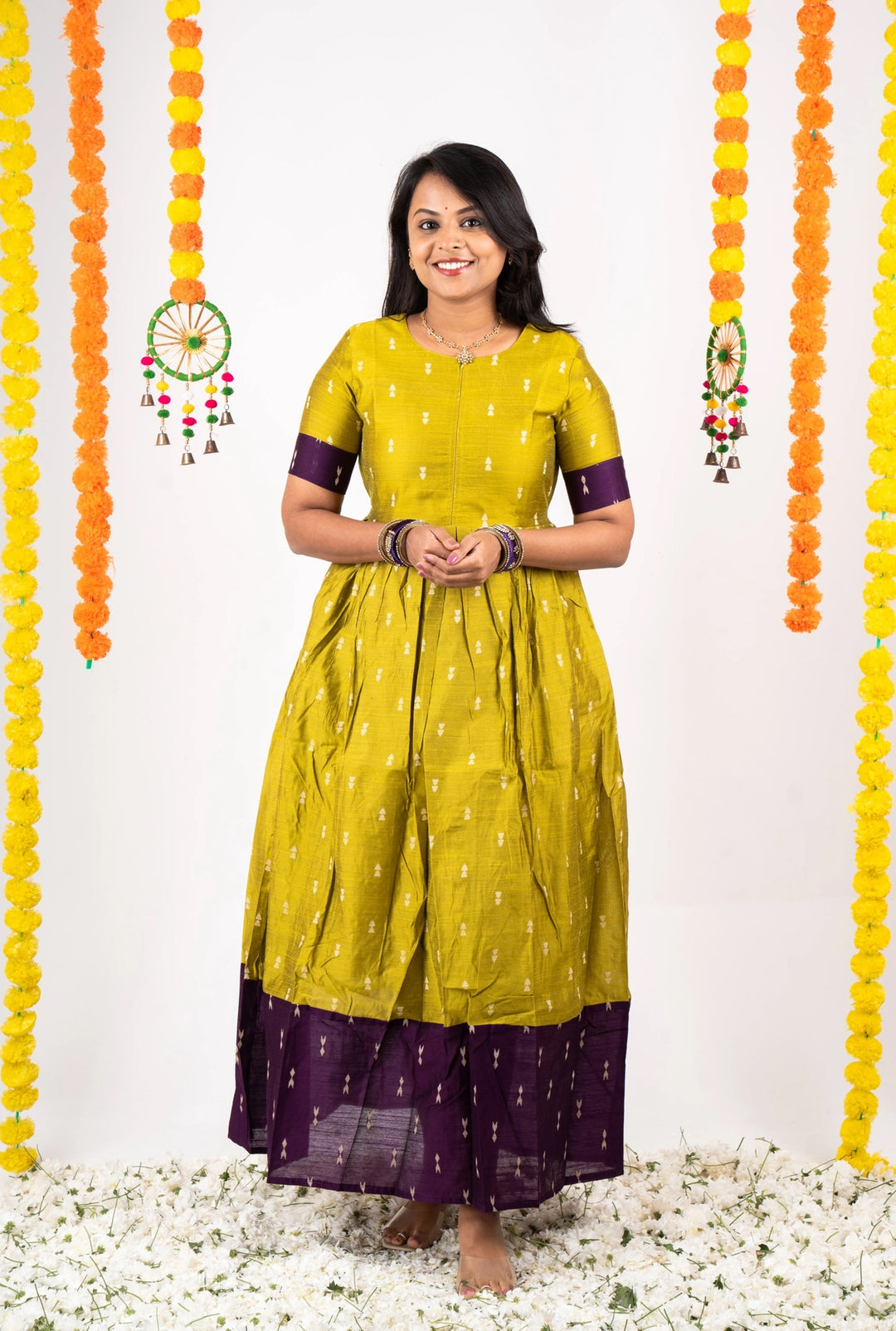 Yamuna  Dress With Lining