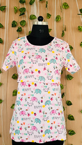 Pink Jungle Maternity T-shirt