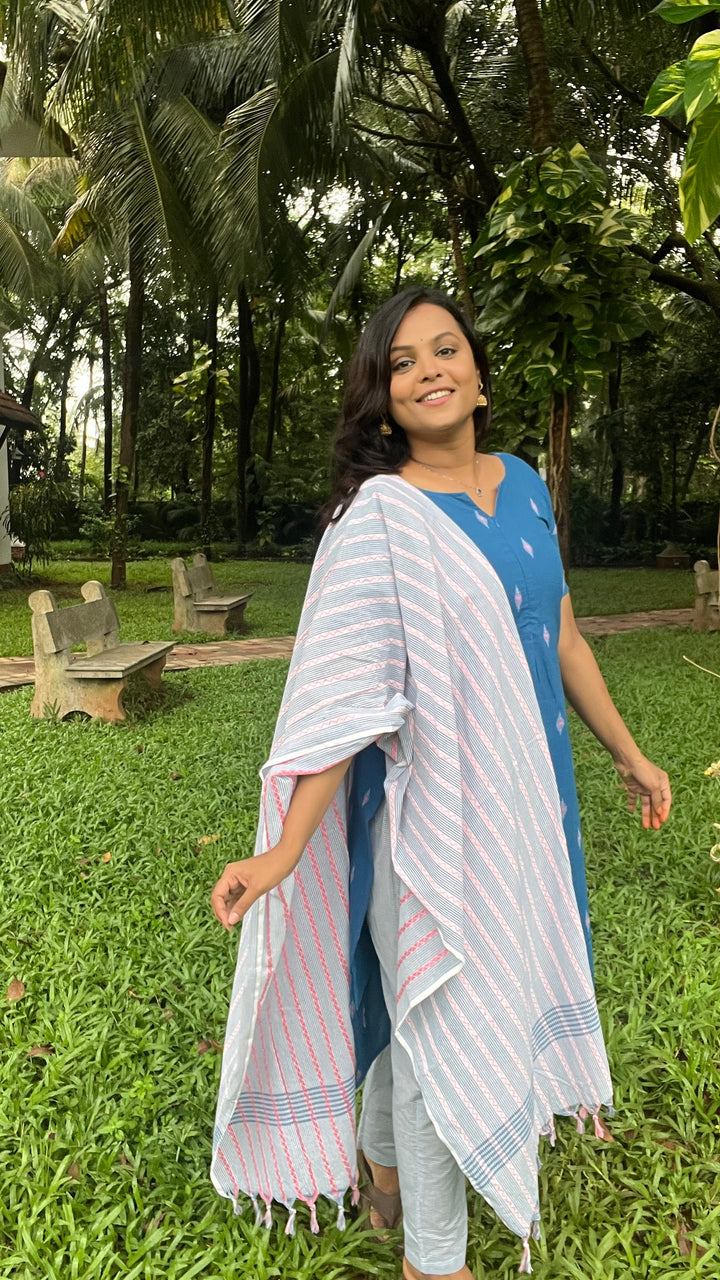 Sara cotton 3 piece handloom kurta set