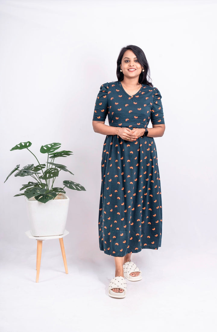 Maxi Bottle Green Light Weight Dress