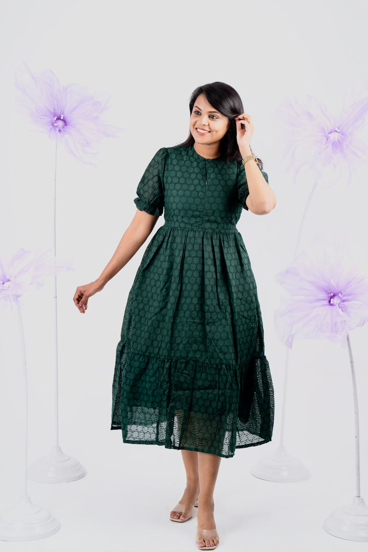 Geethanjali Hakoba Dress With Lining