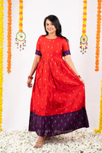 Load image into Gallery viewer, Meenakshi  Dress With Lining &quot;Non-Maternity &amp; maternity Feeding-Friendly Dress&quot;
