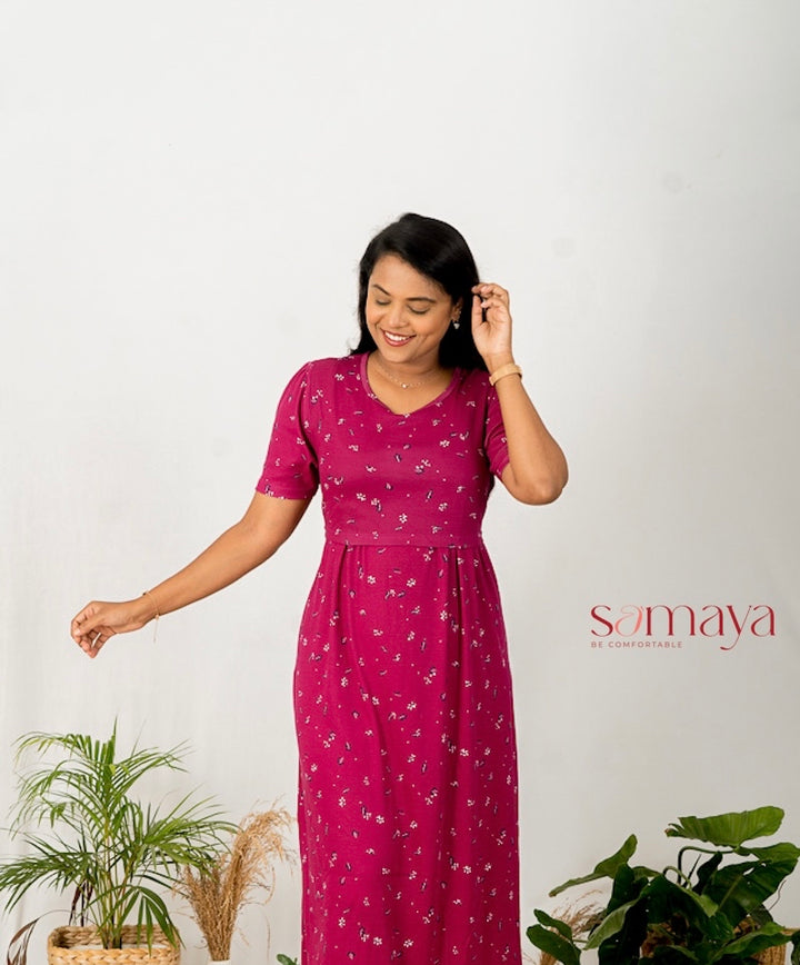 Maxi Wine Garden Light Weight ( Minor embroidery variation so sold at sale price )