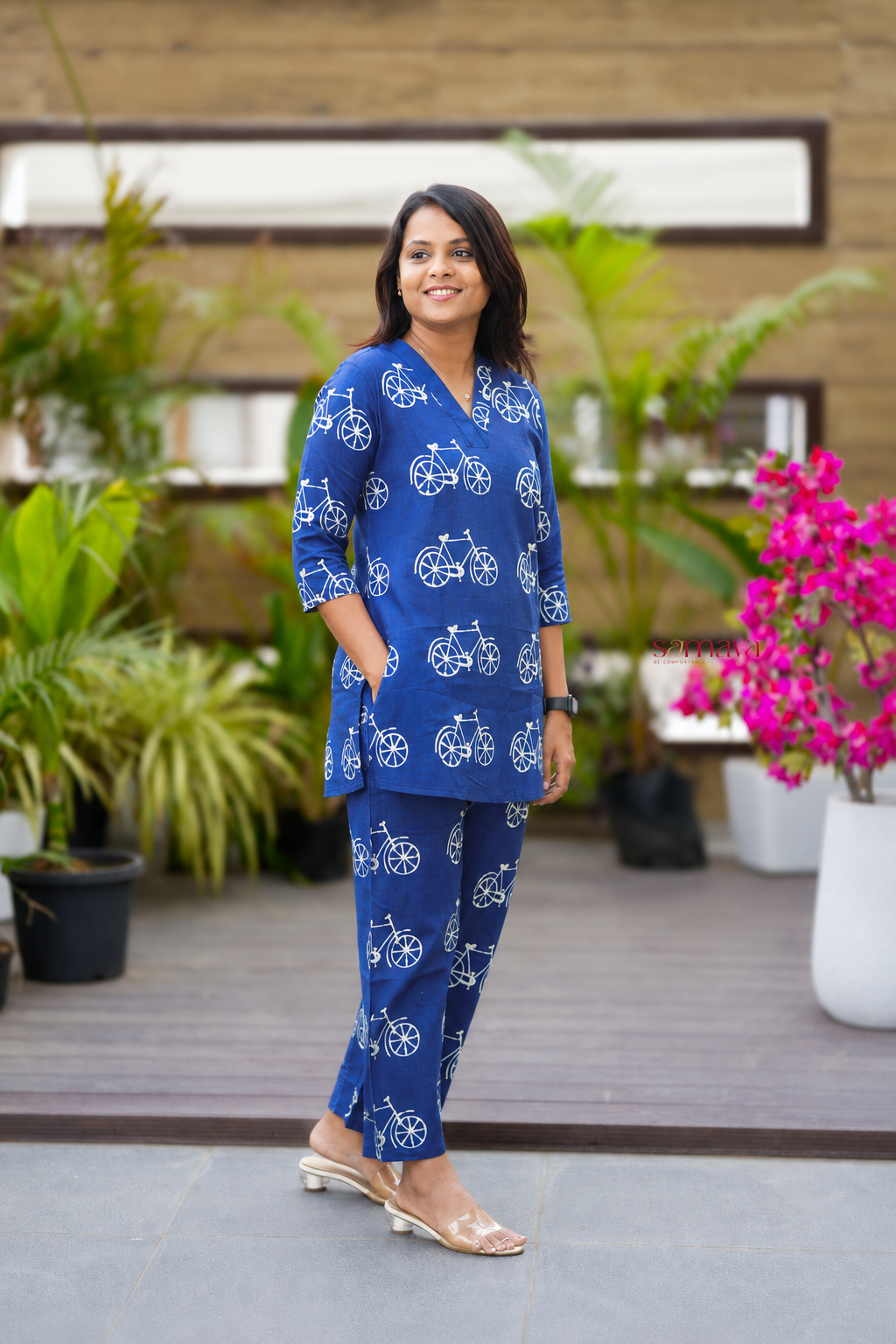 HAASYA- cycle  Night Co-ord Set