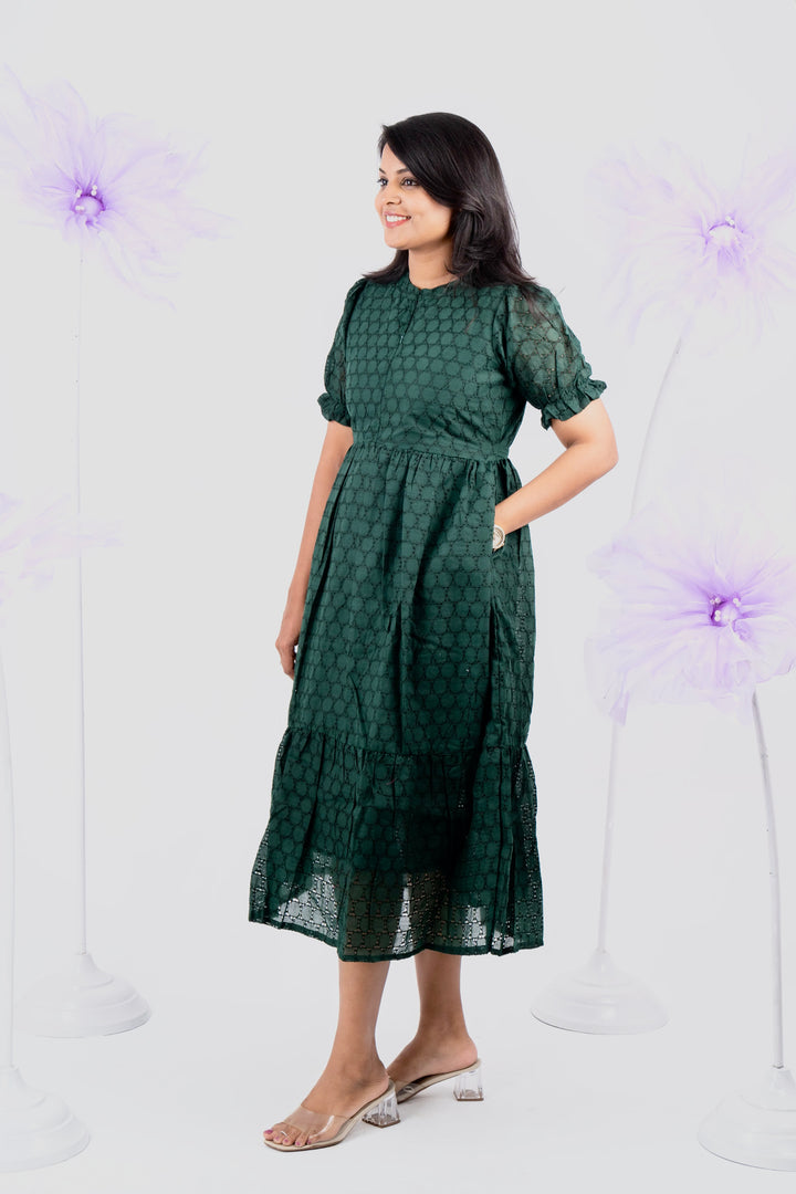 Geethanjali Hakoba Dress With Lining