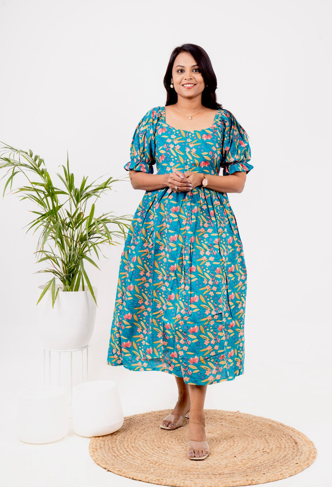 Divya  casual  Dress With Lining