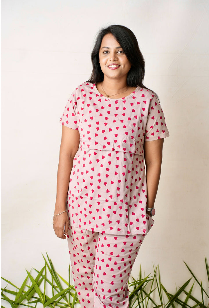 Red heart Feeding Pant Set light weight