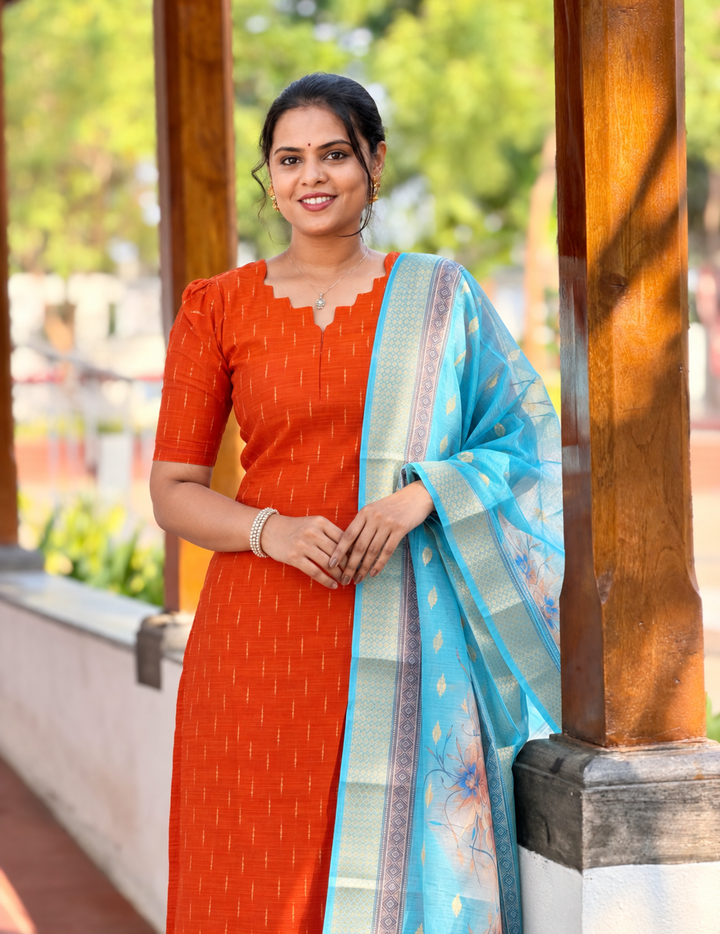 Meera raw silk suit set with dupptta( set of 3) ready to dispatch