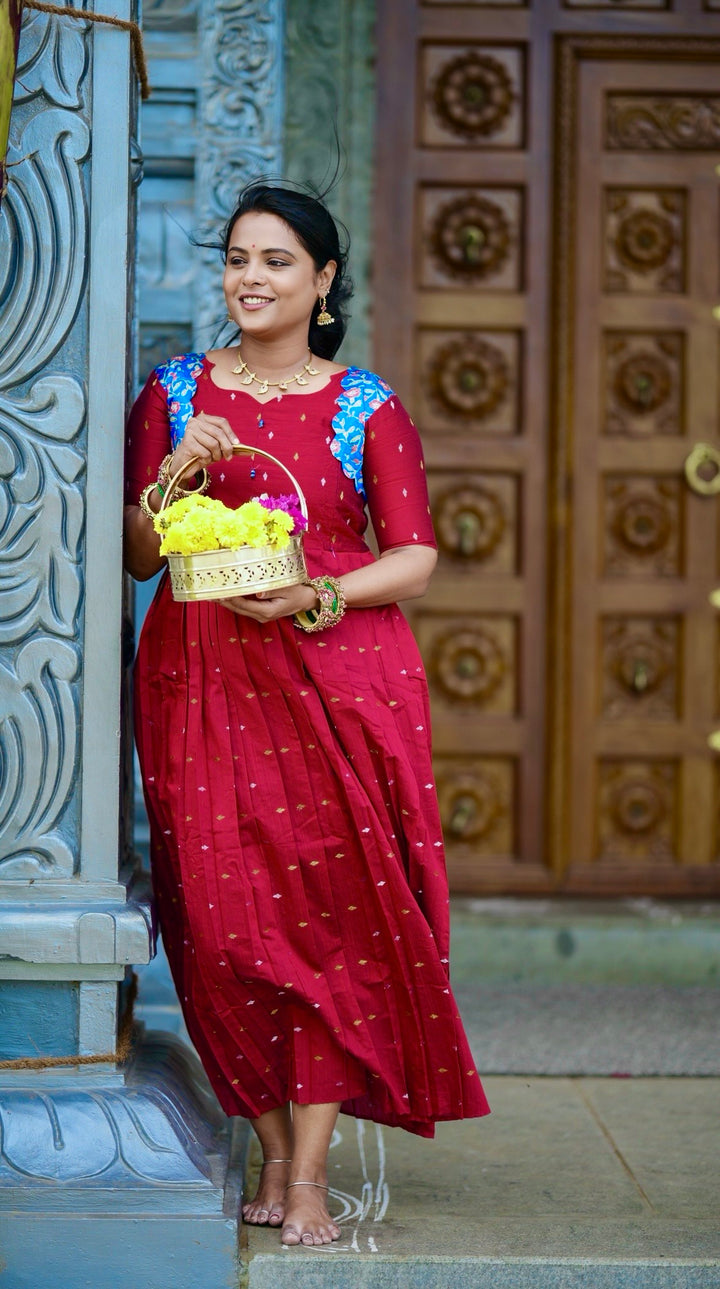 Sneha  festive maxi  Dress With Lining