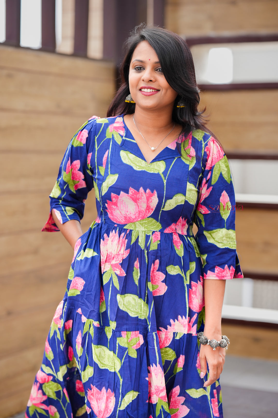 Lotus day to night dress without lining