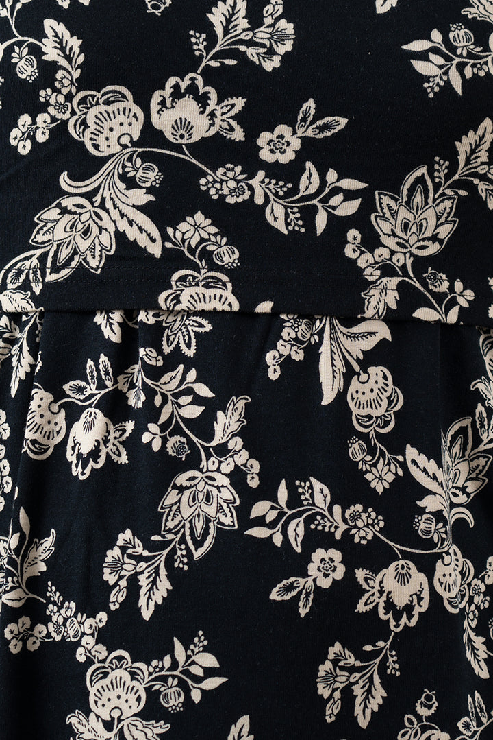 Midi Black n white light weight  Dress( Minor embroidery variation so sold at sale price )