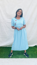 Load image into Gallery viewer, Maxi  Skyblue Jumbo Thick winter Dress
