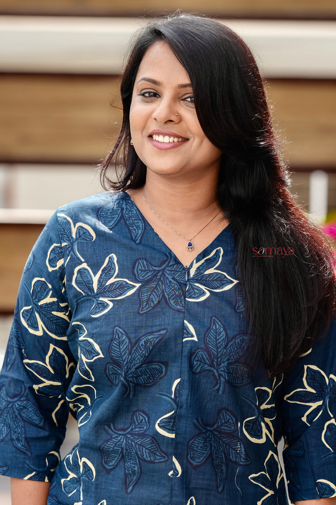 ZARA- peacock blue  Night Co-ord Set