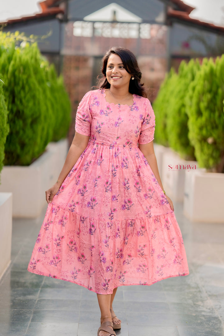 Pearly Hakoba Dress With Lining