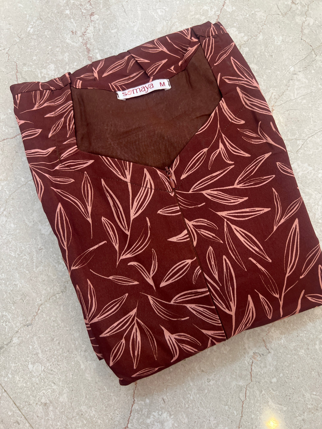 Chocolate Casual Dress With Lining
