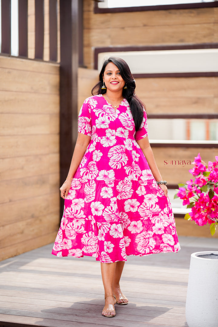 Rose day to night dress without lining
