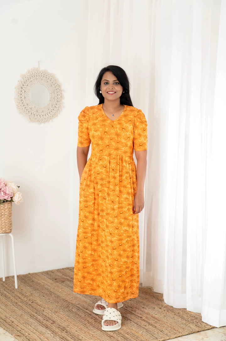 Maxi Sunflower Light Weight Dress