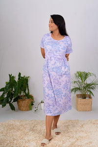 Midi lilac light weight collection dress