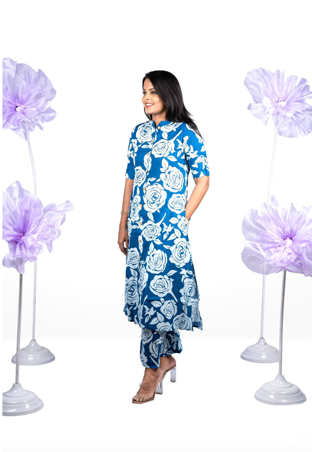 Neeraja cotton  Kurta set (button opening)