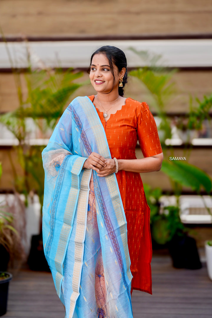 Meera raw silk suit set with dupptta( set of 3) ready to dispatch