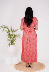 Maxi Orange Light Weight Dress