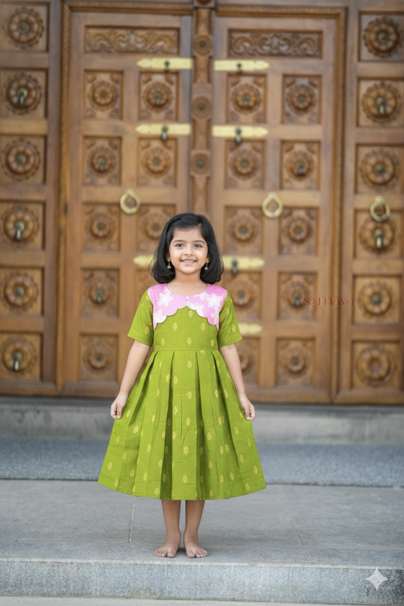 Geethanjali kids Dress With Lining ( pre order )