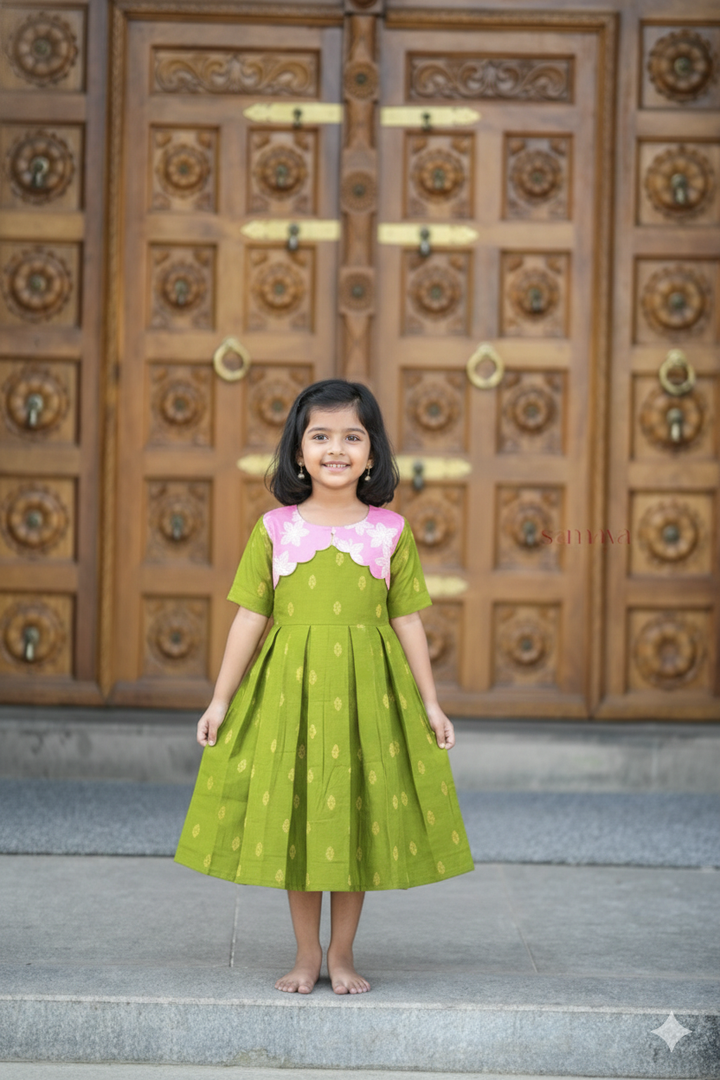 Geethanjali kids Dress With Lining ( pre order )
