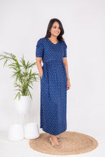 Load image into Gallery viewer, Maxi  Navy Light Weight Dress
